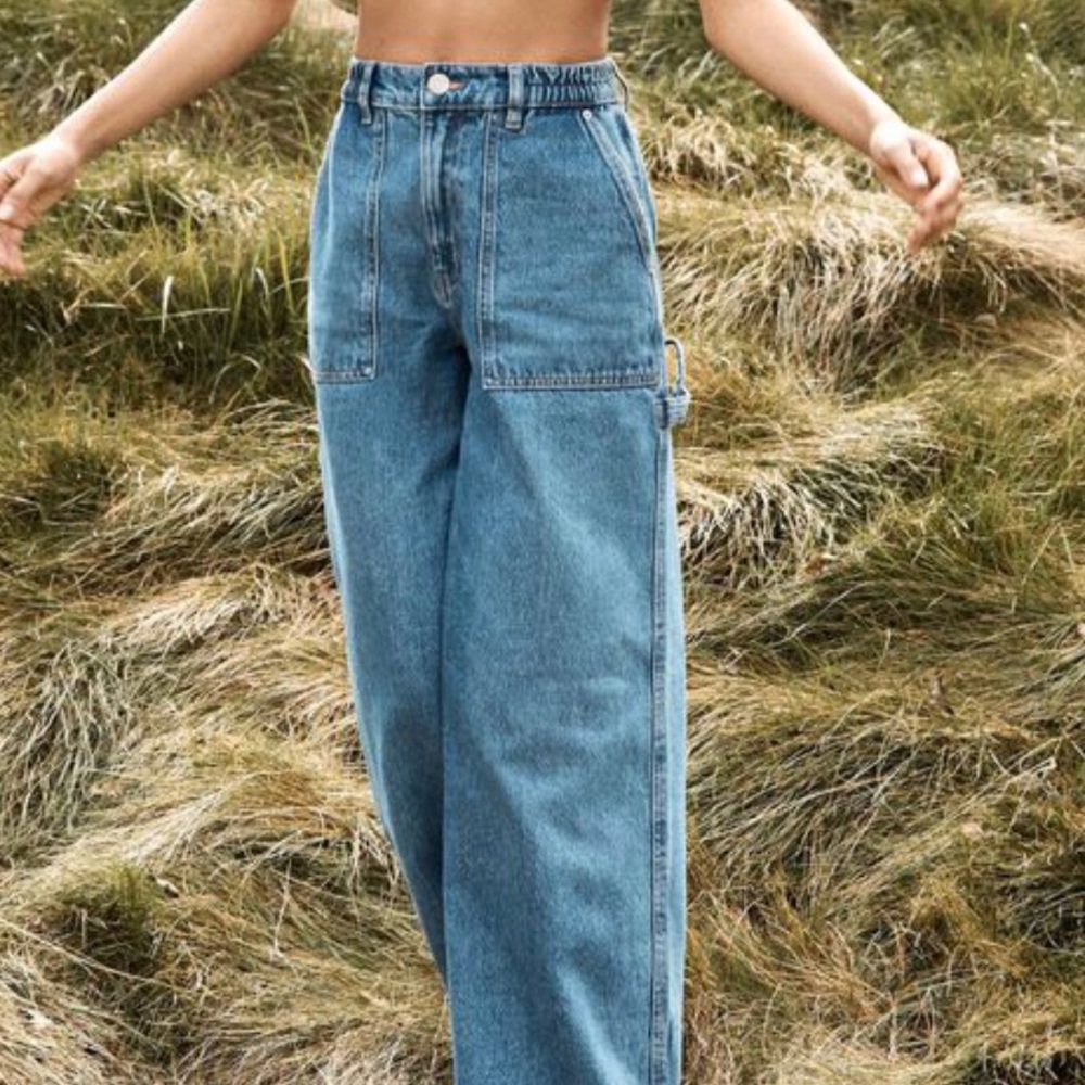 garage jean evase a line wide leg